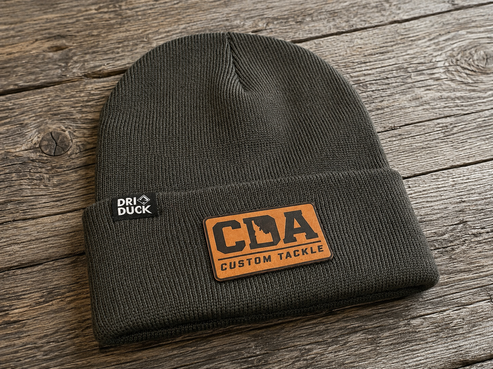 CDA Leather Patch Beanie